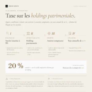 Taxe holding patrimoniale 2026
