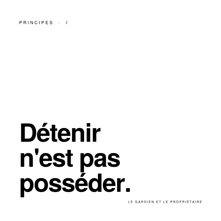 Jaquette épisode 1 — Le gardien et le propriétaire