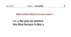 Data centers : François Ouairy interrogé par La Nouvelle République